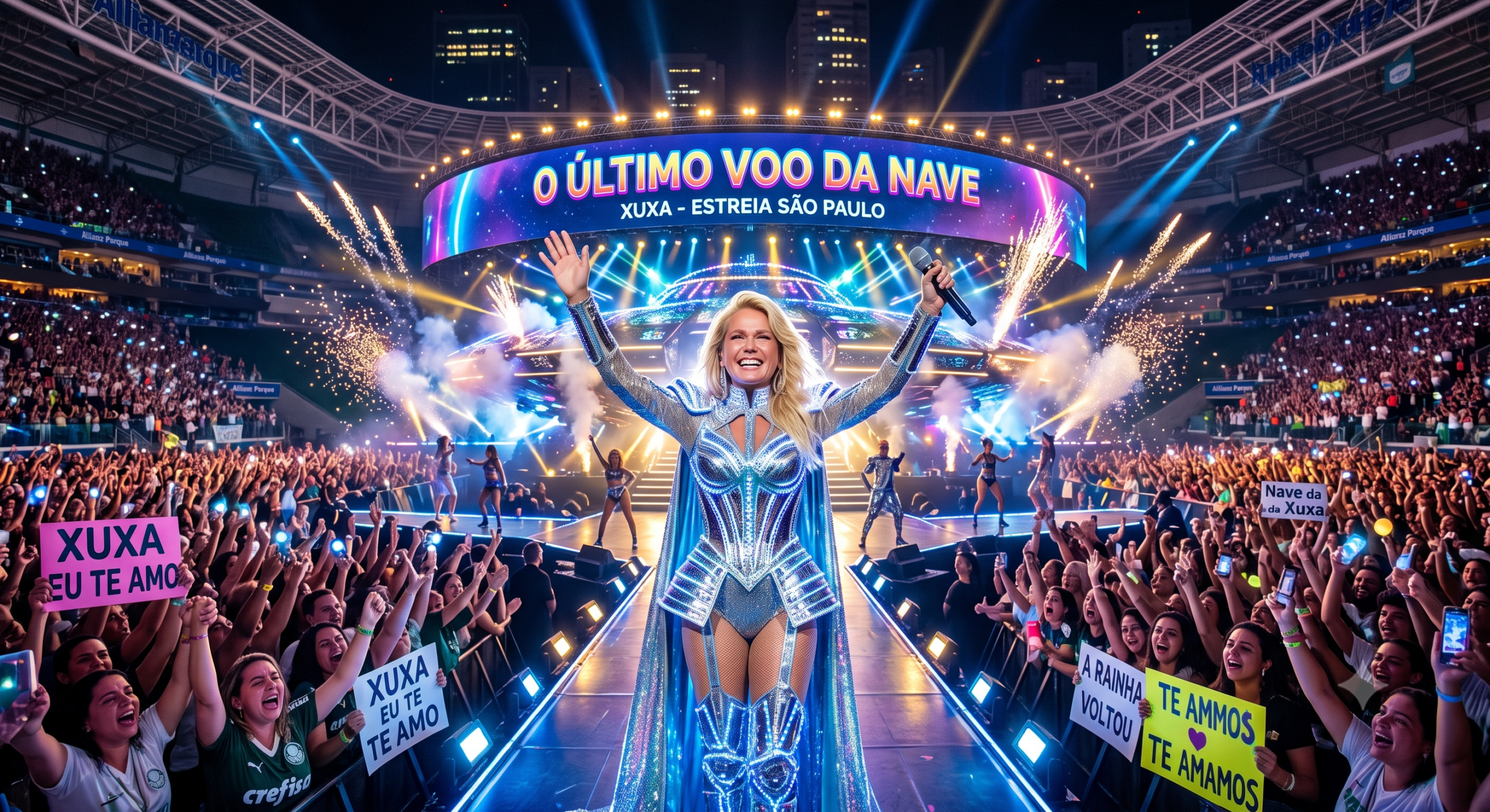 A Rainha Voltou: Xuxa Emociona Fãs com a Estreia da Mega Turnê ‘O Último Voo da Nave’ em São Paulo!